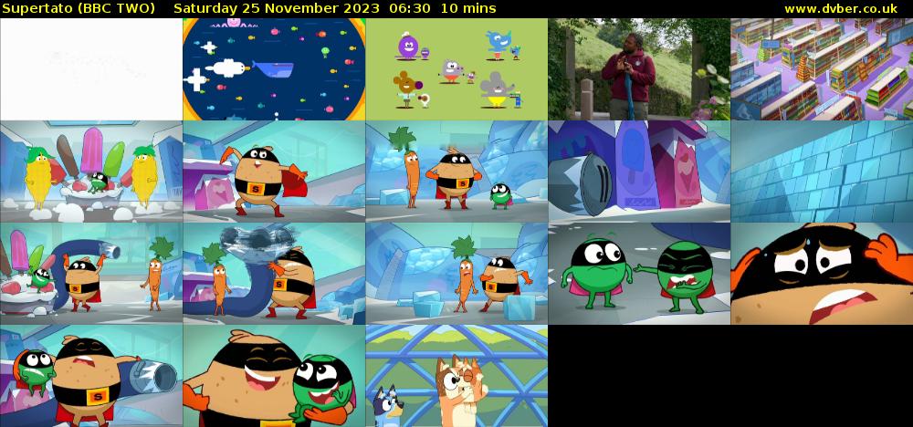 Supertato (BBC TWO) Saturday 25 November 2023 06:30 - 06:40