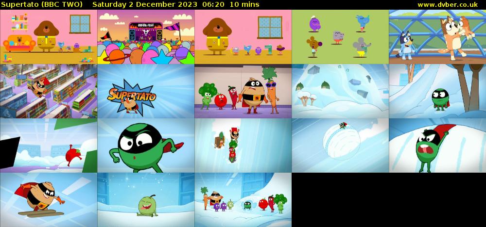Supertato (BBC TWO) Saturday 2 December 2023 06:20 - 06:30