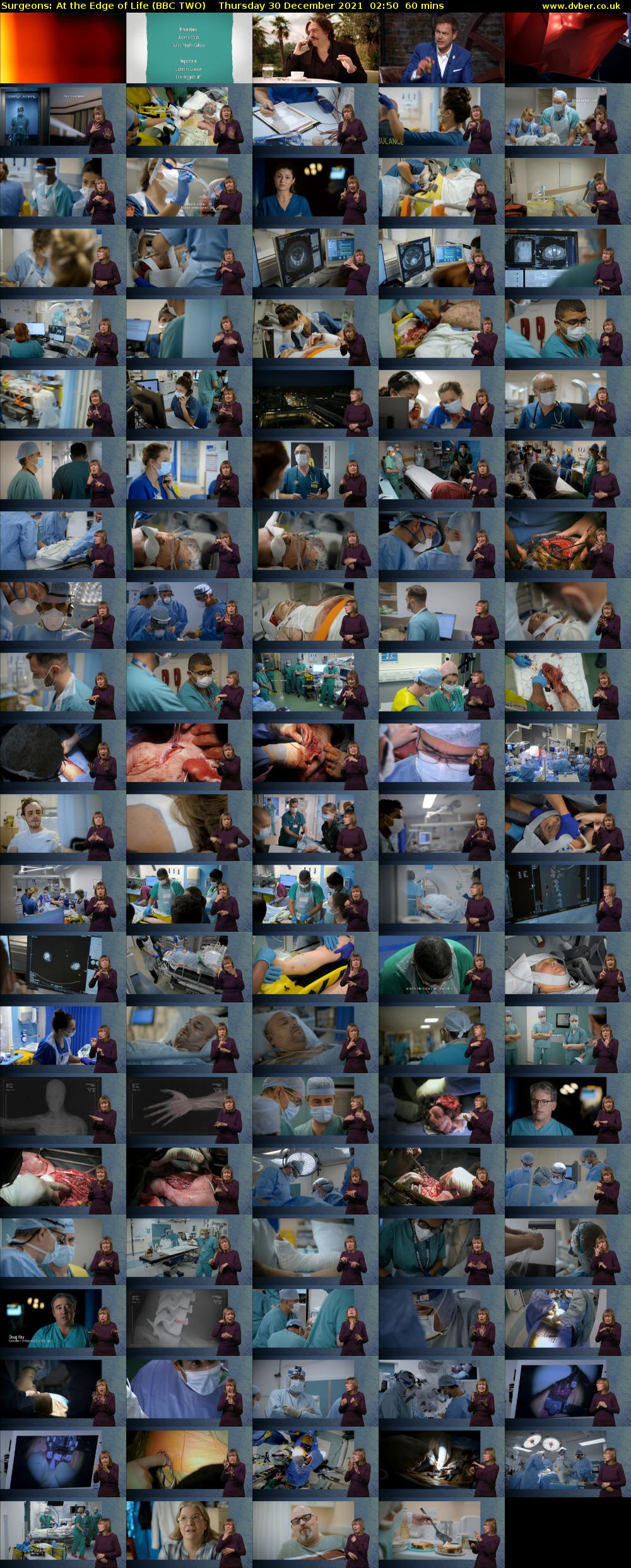 Surgeons: At the Edge of Life (BBC TWO) Thursday 30 December 2021 02:50 - 03:50