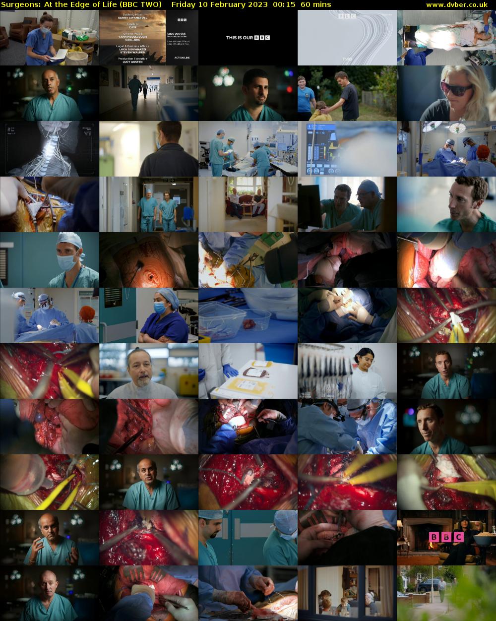 Surgeons: At the Edge of Life (BBC TWO) Friday 10 February 2023 00:15 - 01:15