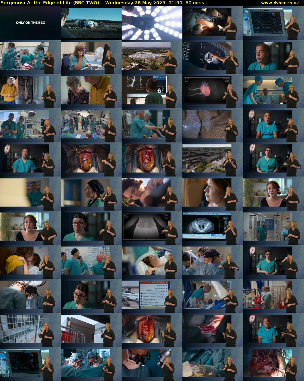 Surgeons: At the Edge of Life (BBC TWO) Wednesday 28 May 2025 01:50 - 02:50