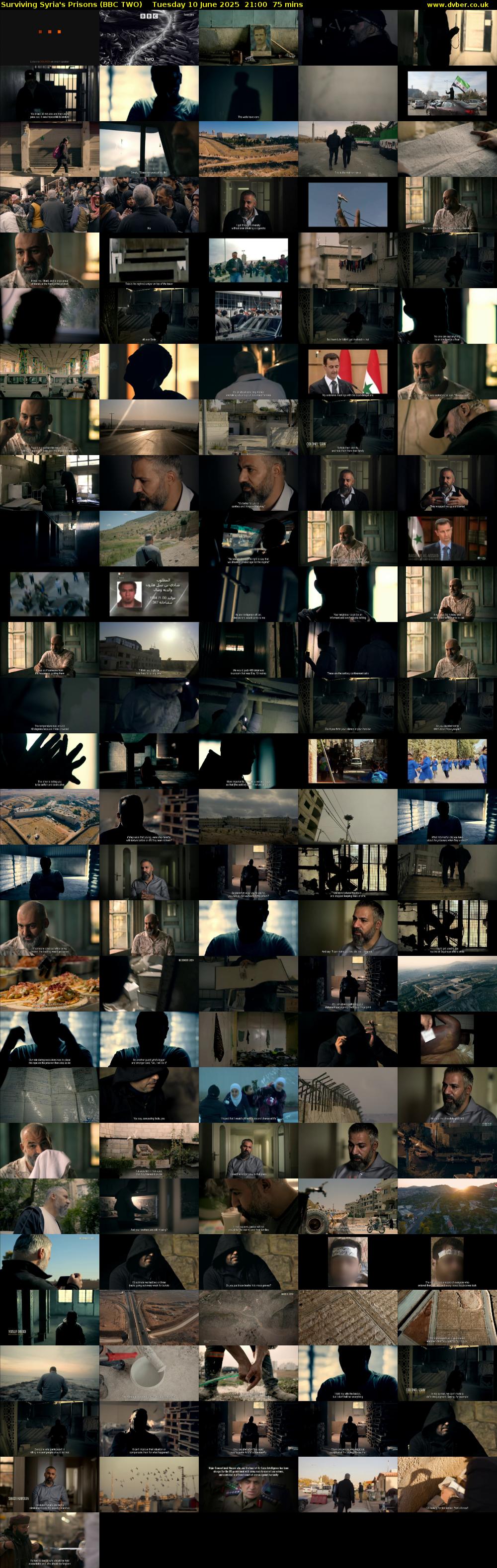 Surviving Syria's Prisons (BBC TWO) Tuesday 10 June 2025 21:00 - 22:15