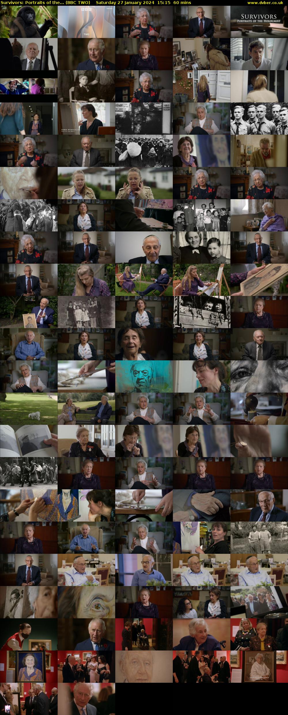 Survivors: Portraits of the... (BBC TWO) Saturday 27 January 2024 15:15 - 16:15