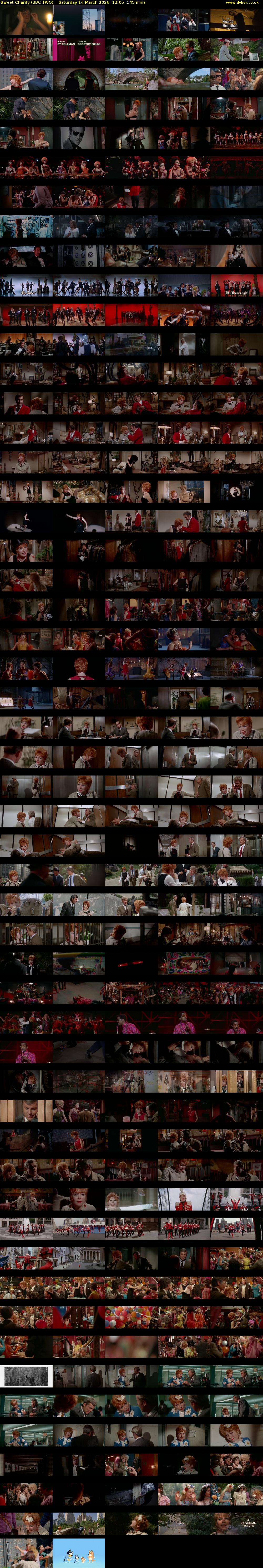 Sweet Charity (BBC TWO) Saturday 14 March 2026 12:05 - 14:30