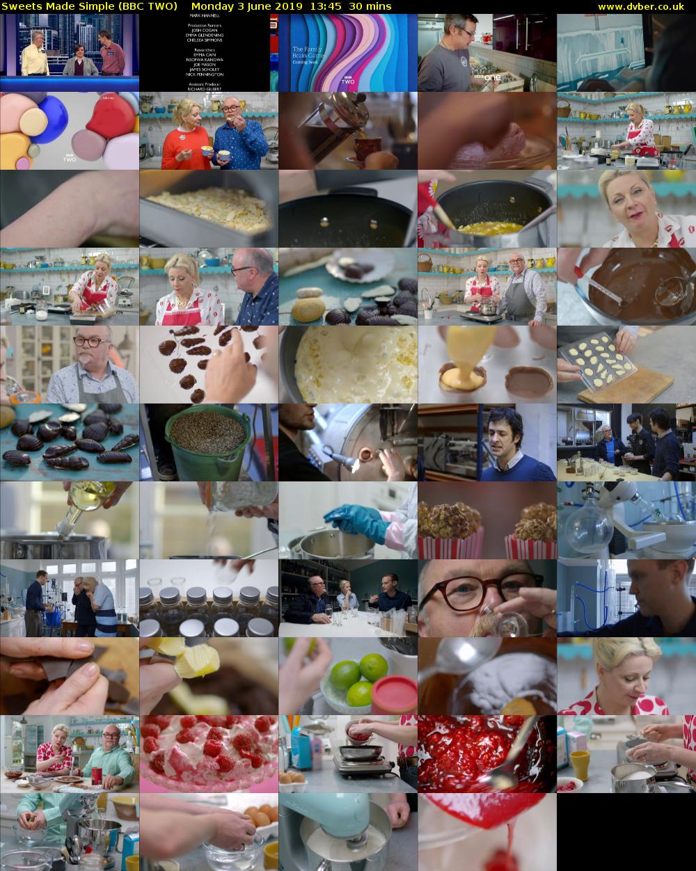 Sweets Made Simple (BBC TWO) Monday 3 June 2019 13:45 - 14:15