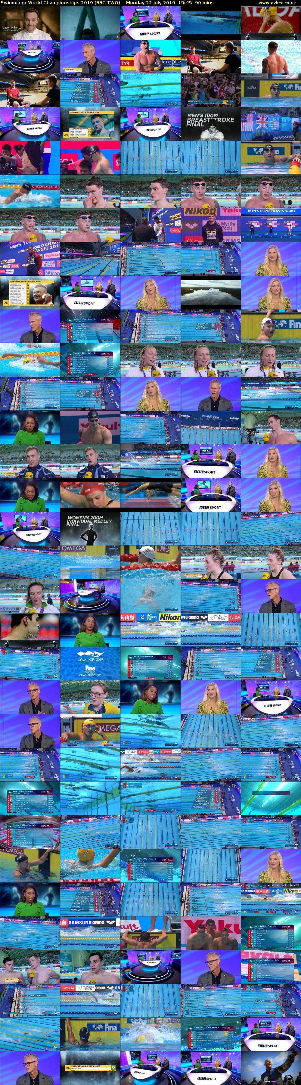 Swimming: World Championships 2019 (BBC TWO) Monday 22 July 2019 15:45 - 17:15