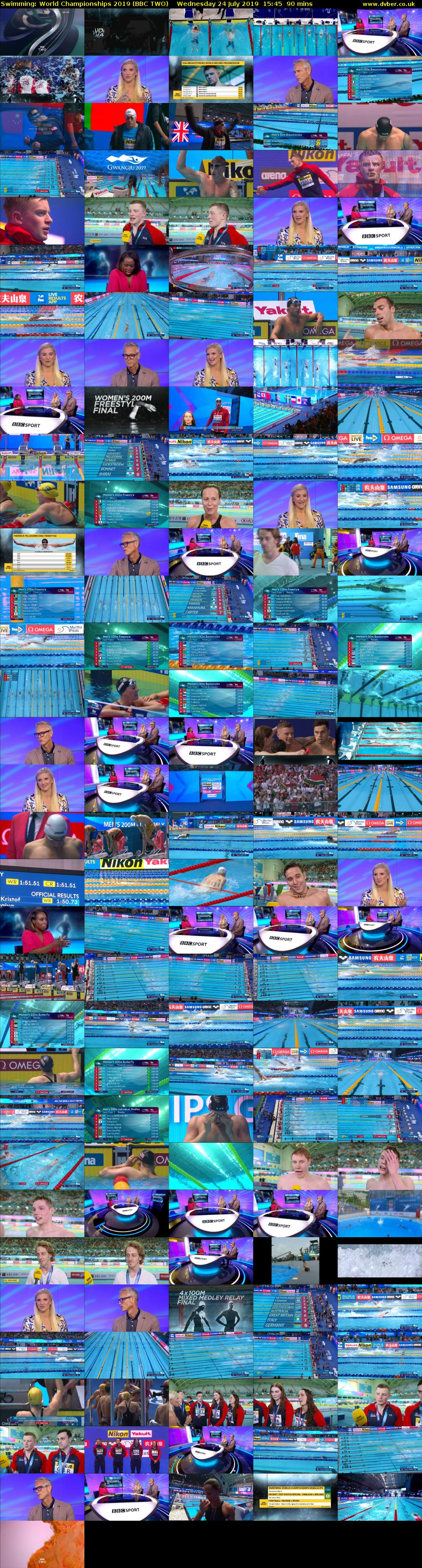 Swimming: World Championships 2019 (BBC TWO) Wednesday 24 July 2019 15:45 - 17:15