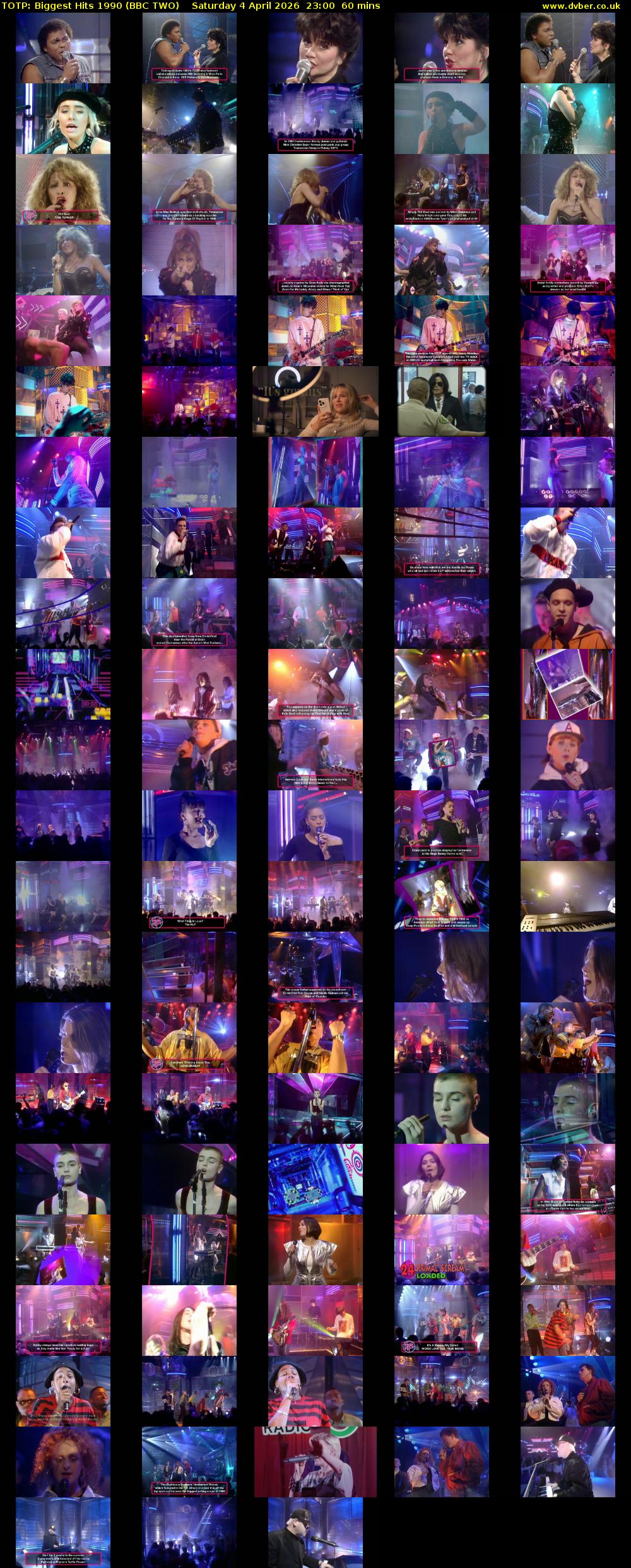 TOTP: Biggest Hits 1990 (BBC TWO) Saturday 4 April 2026 23:00 - 00:00