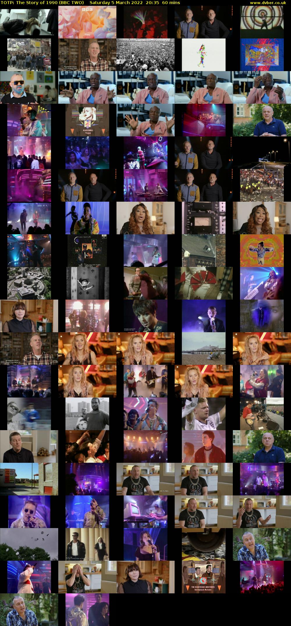 TOTP: The Story of 1990 (BBC TWO) Saturday 5 March 2022 20:35 - 21:35