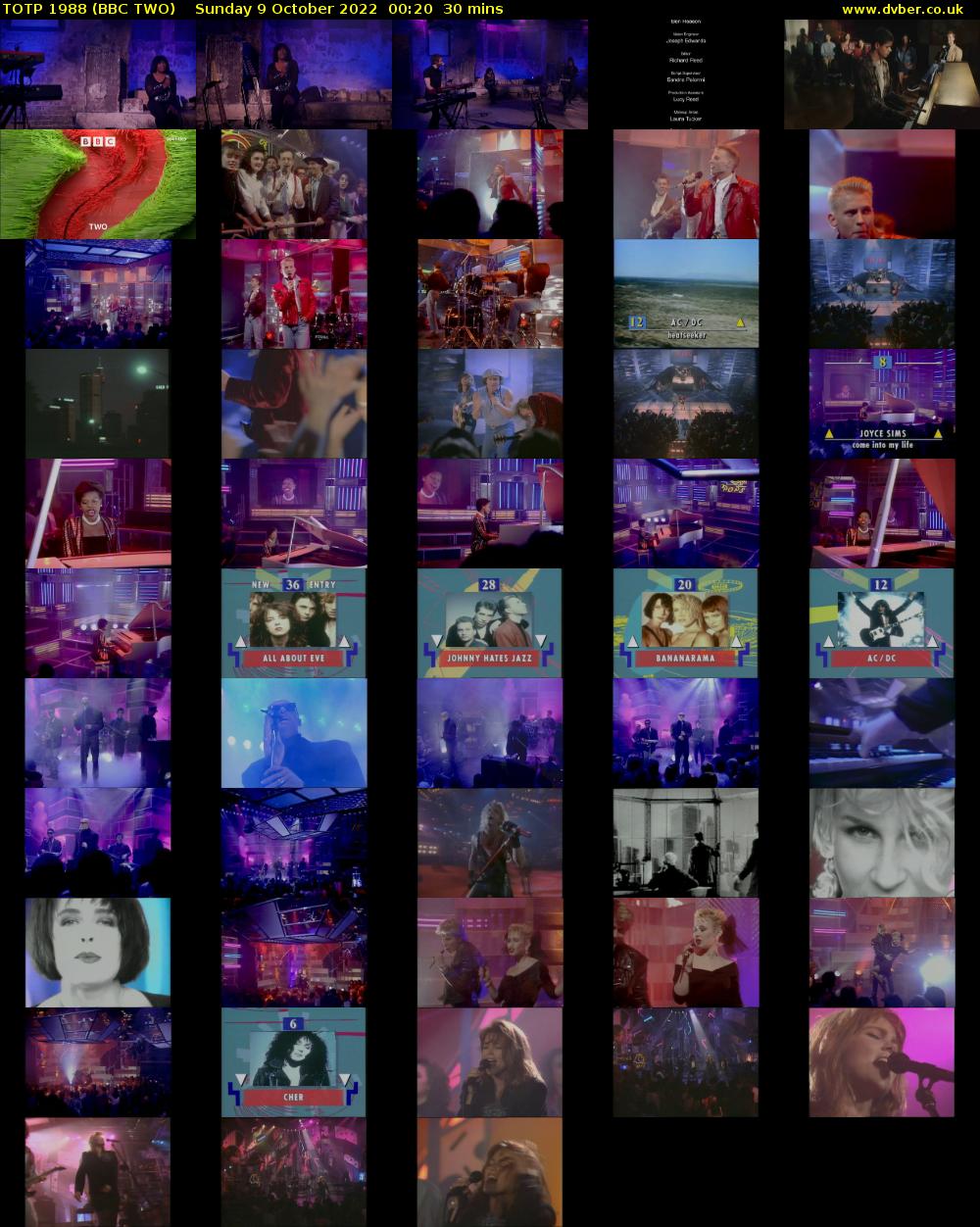 TOTP 1988 (BBC TWO) Sunday 9 October 2022 00:20 - 00:50