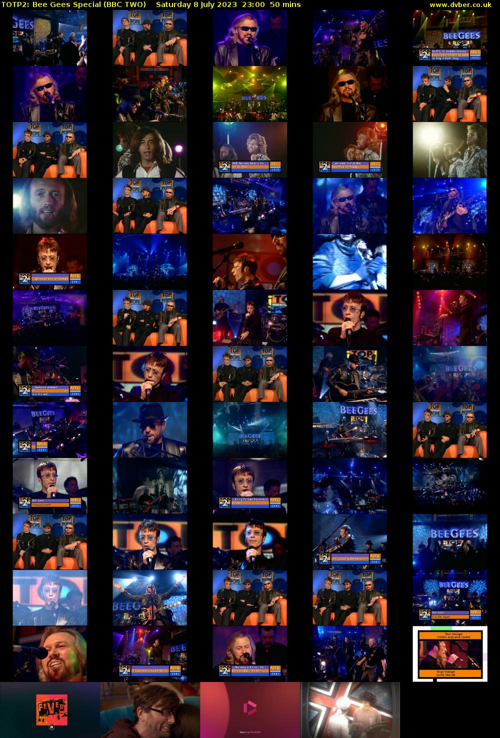 TOTP2: Bee Gees Special (BBC TWO) Saturday 8 July 2023 23:00 - 23:50