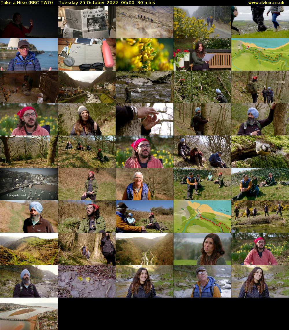 Take a Hike (BBC TWO) Tuesday 25 October 2022 06:00 - 06:30