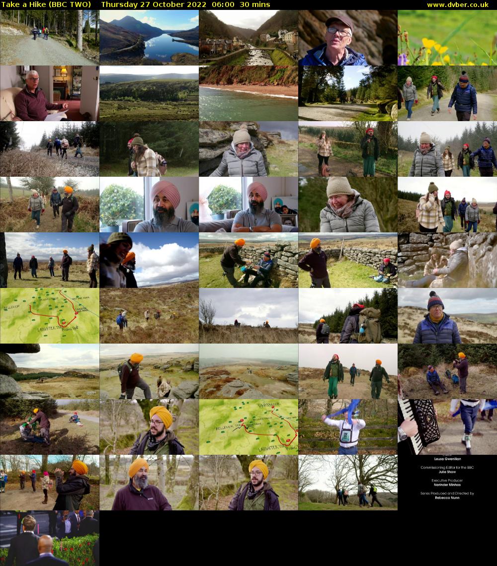 Take a Hike (BBC TWO) Thursday 27 October 2022 06:00 - 06:30