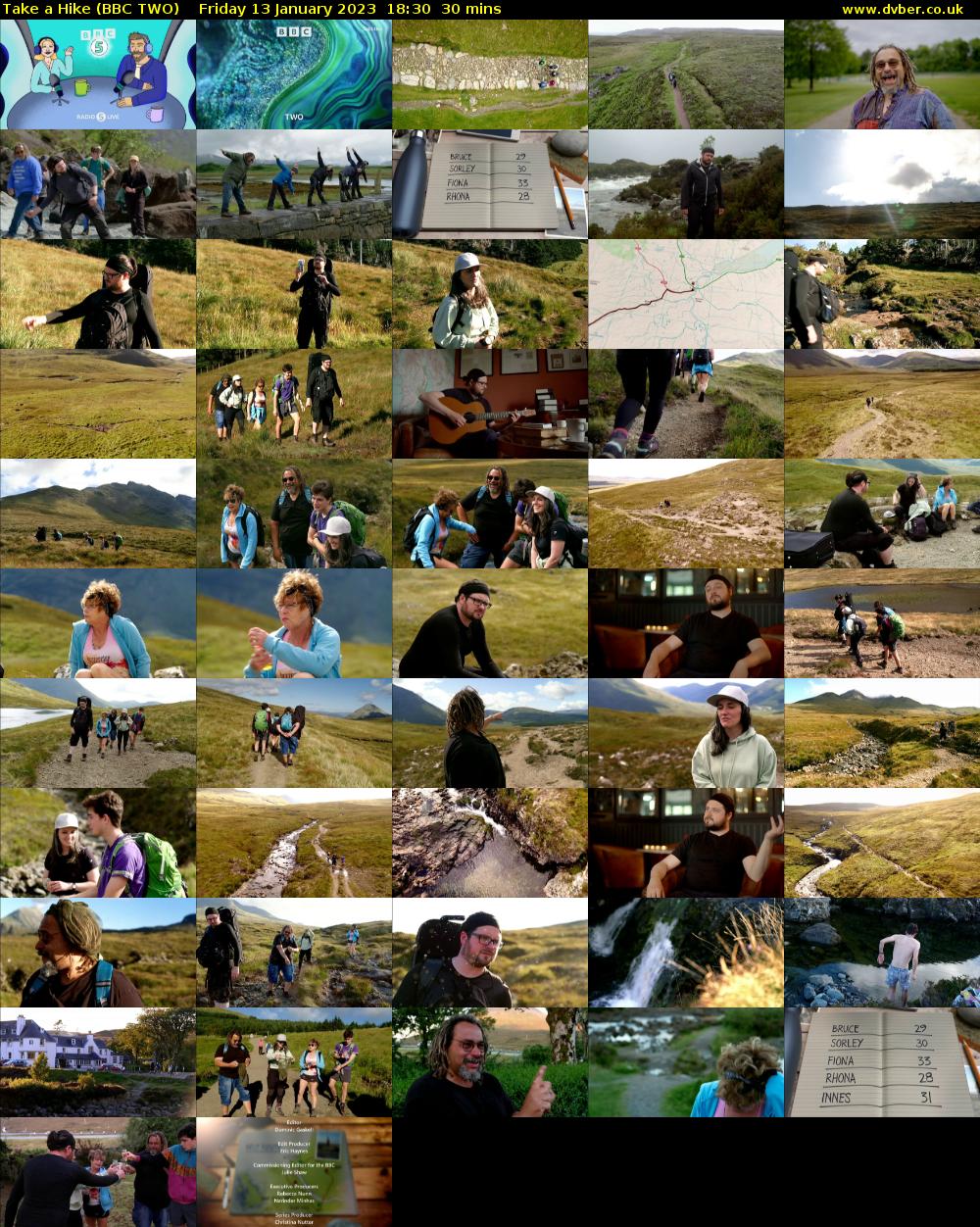 Take a Hike (BBC TWO) Friday 13 January 2023 18:30 - 19:00