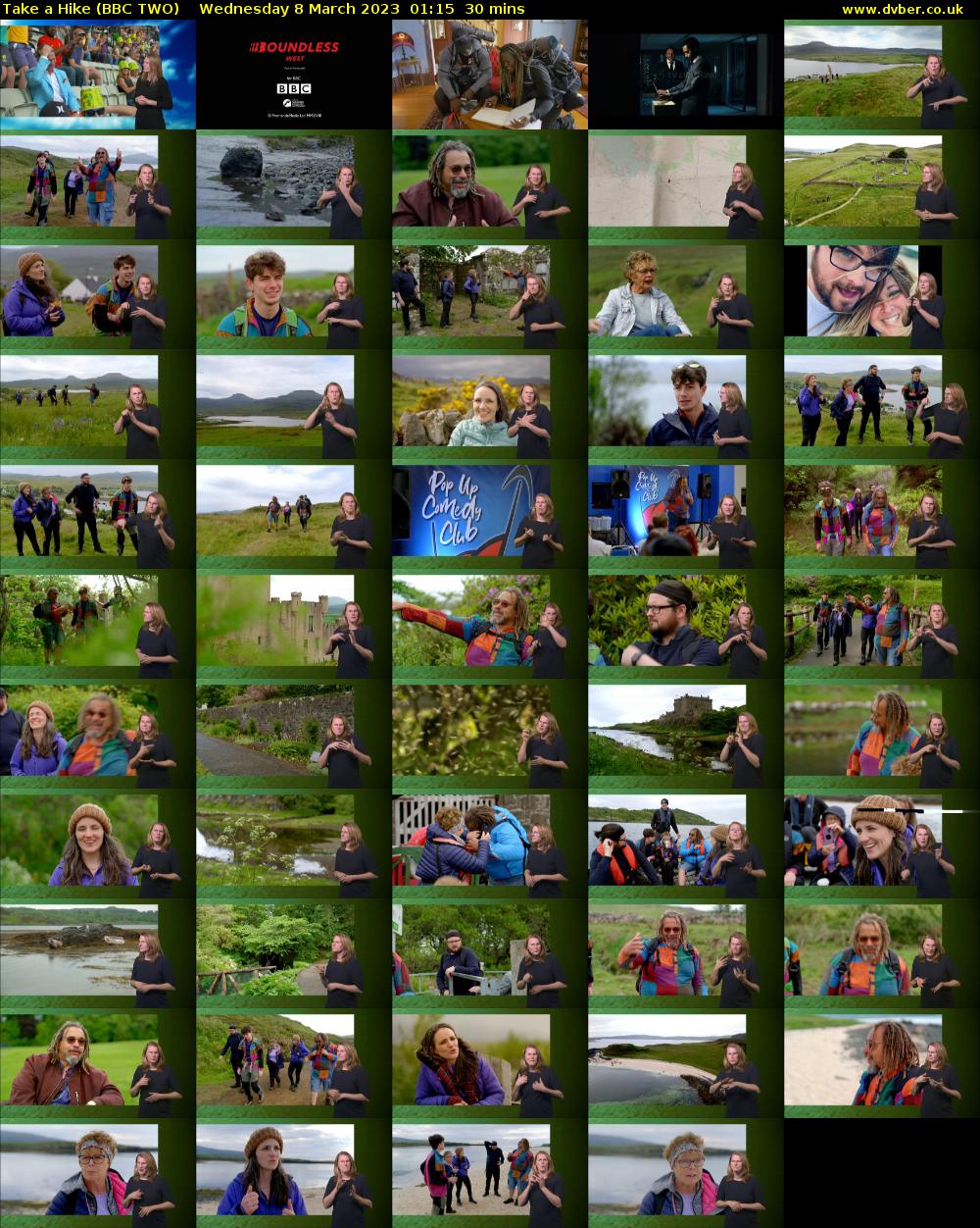 Take a Hike (BBC TWO) Wednesday 8 March 2023 01:15 - 01:45