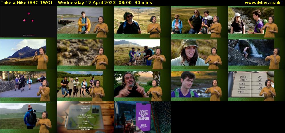 Take a Hike (BBC TWO) Wednesday 12 April 2023 08:00 - 08:30