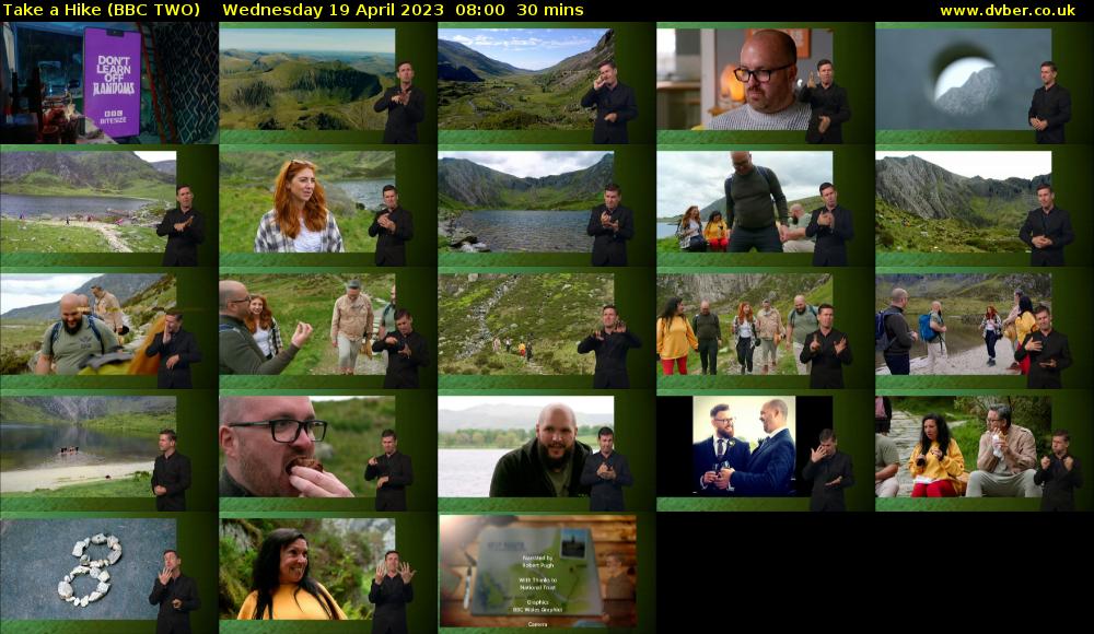 Take a Hike (BBC TWO) Wednesday 19 April 2023 08:00 - 08:30