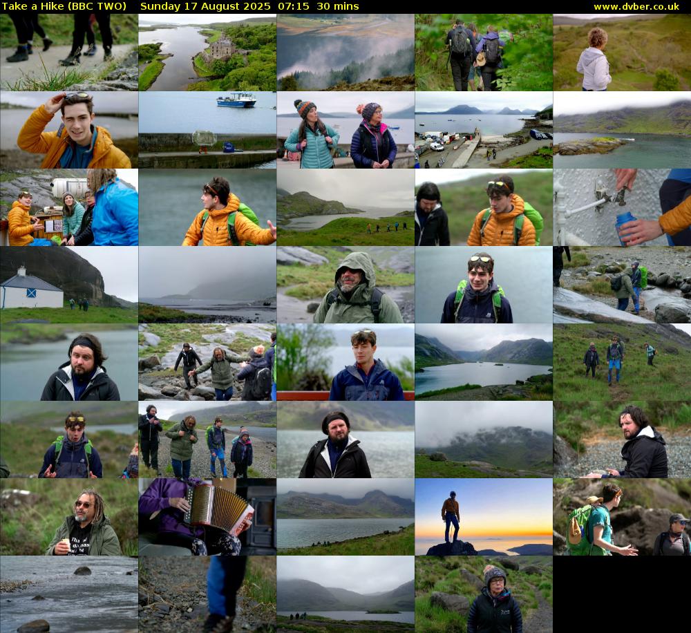 Take a Hike (BBC TWO) Sunday 17 August 2025 07:15 - 07:45