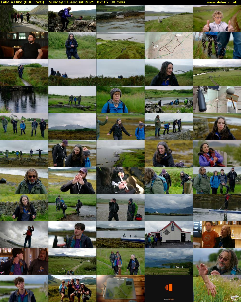 Take a Hike (BBC TWO) Sunday 31 August 2025 07:15 - 07:45