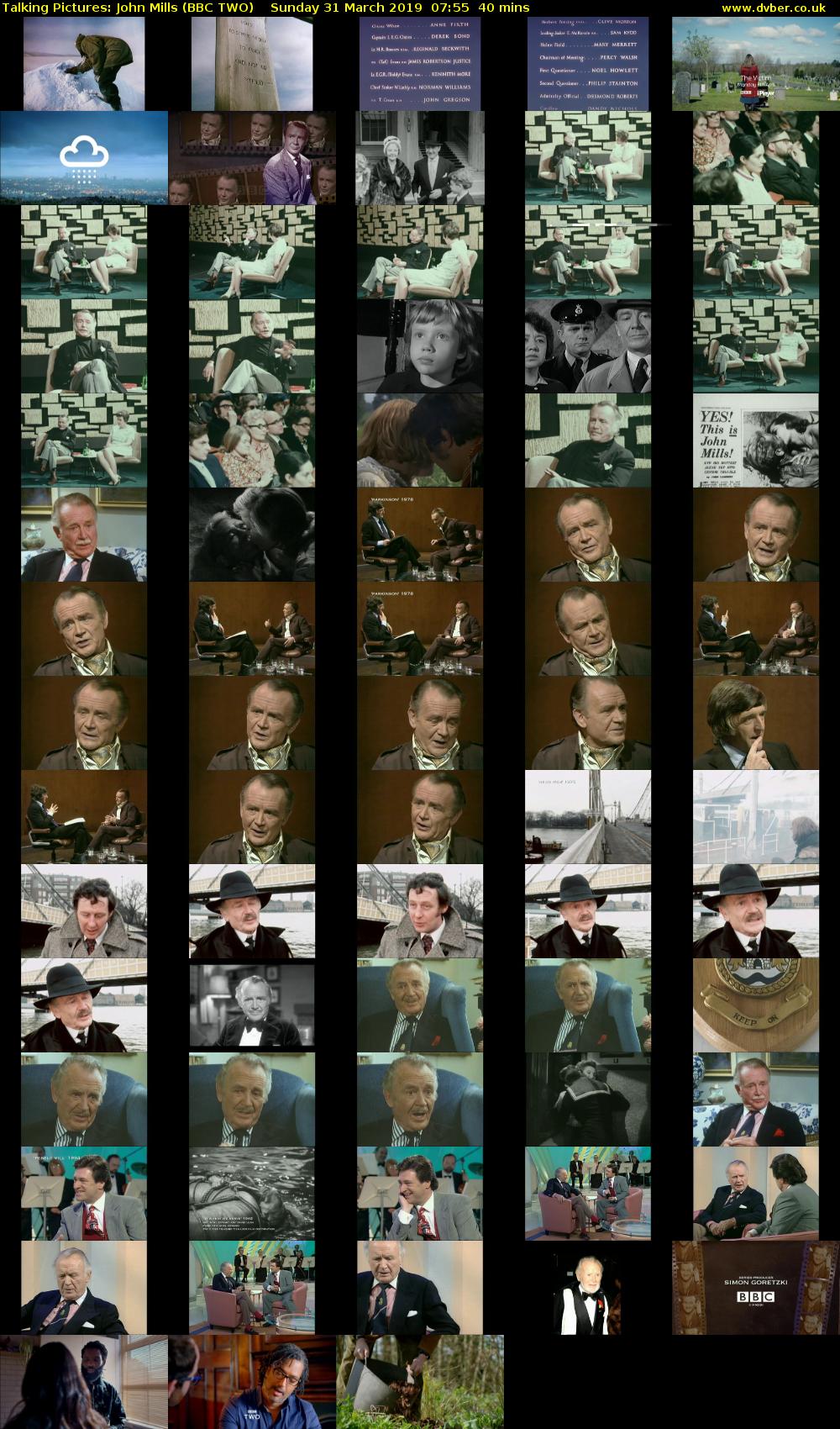 Talking Pictures: John Mills (BBC TWO) Sunday 31 March 2019 07:55 - 08:35