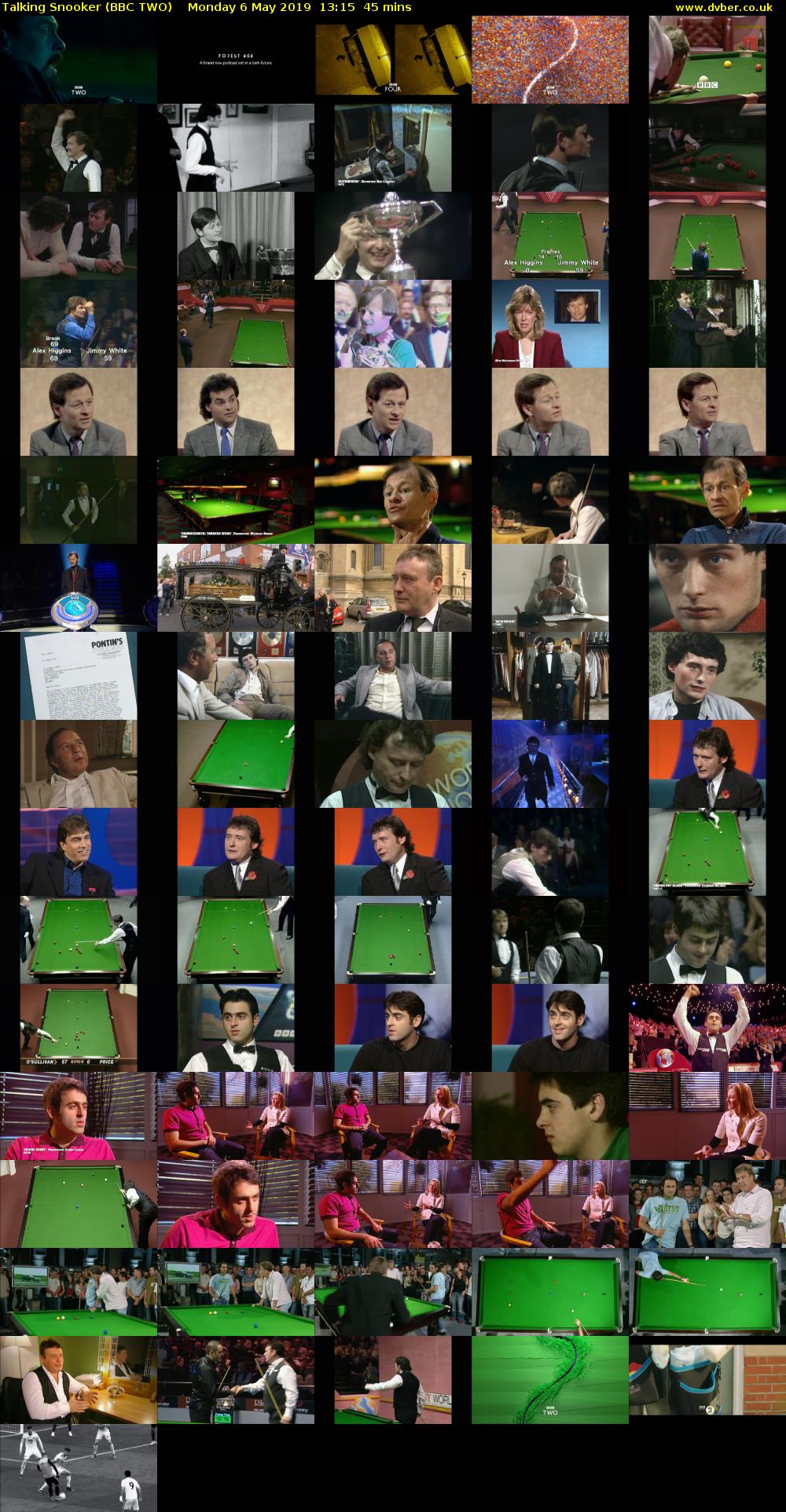 Talking Snooker (BBC TWO) Monday 6 May 2019 13:15 - 14:00