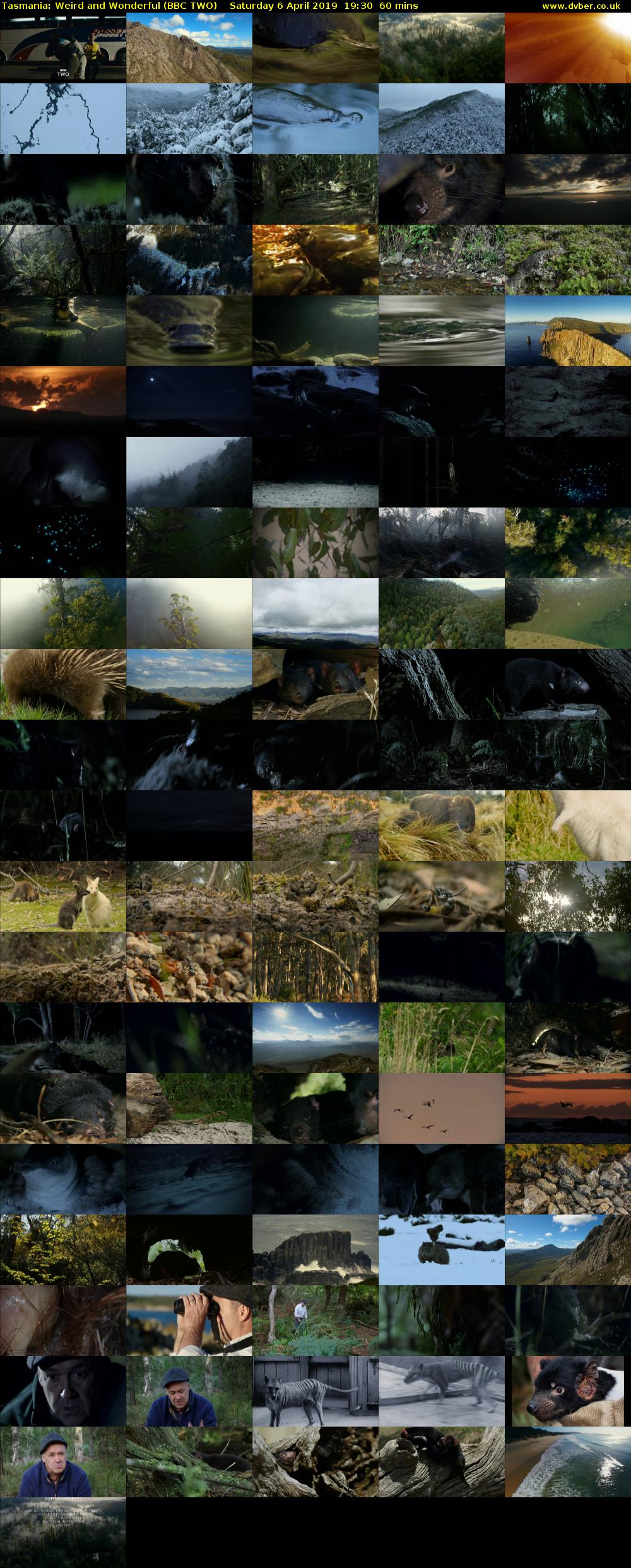 Tasmania: Weird and Wonderful (BBC TWO) Saturday 6 April 2019 19:30 - 20:30