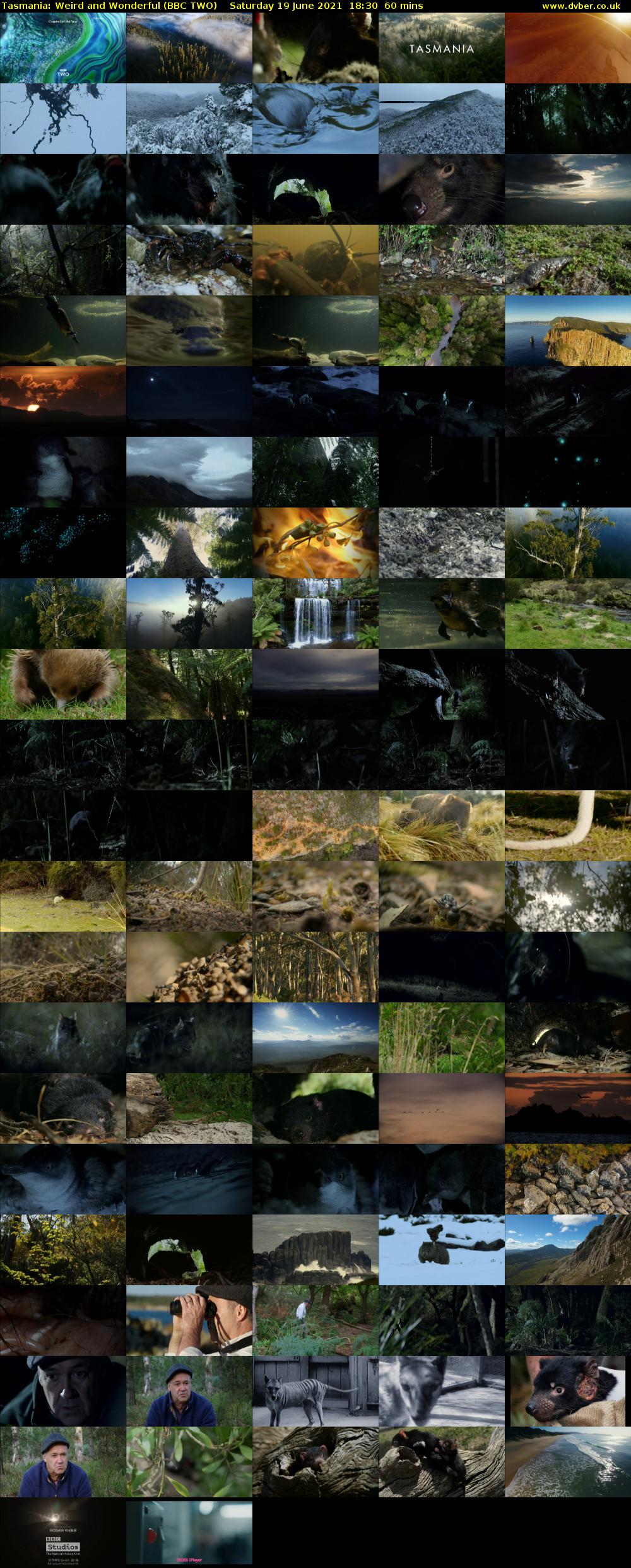 Tasmania: Weird and Wonderful (BBC TWO) Saturday 19 June 2021 18:30 - 19:30
