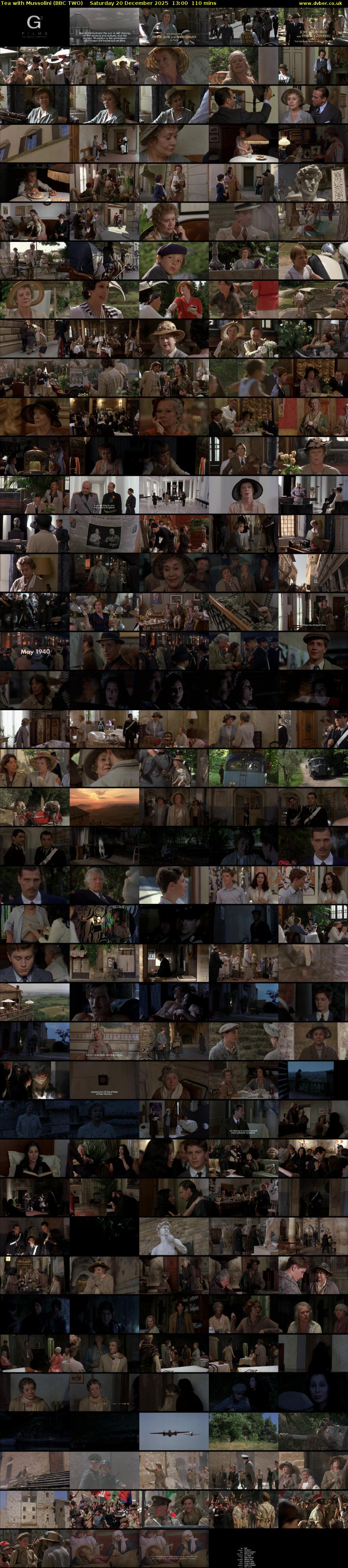 Tea with Mussolini (BBC TWO) Saturday 20 December 2025 13:00 - 14:50