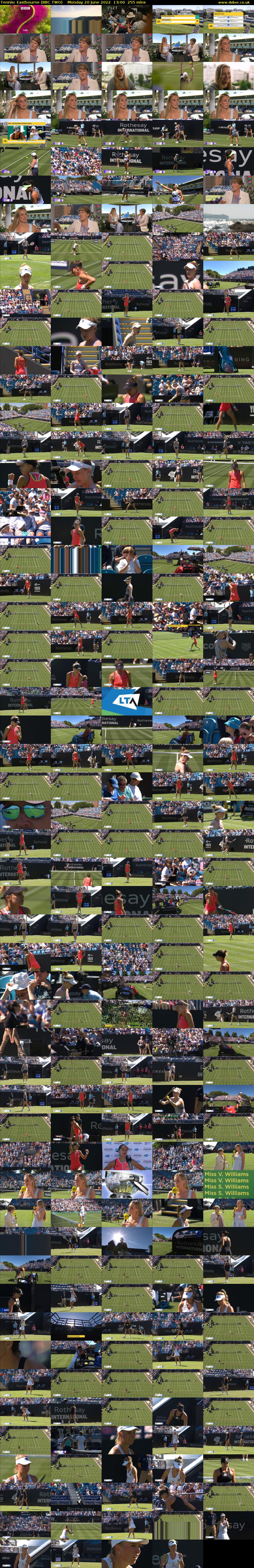 Tennis: Eastbourne (BBC TWO) Monday 20 June 2022 13:00 - 17:15