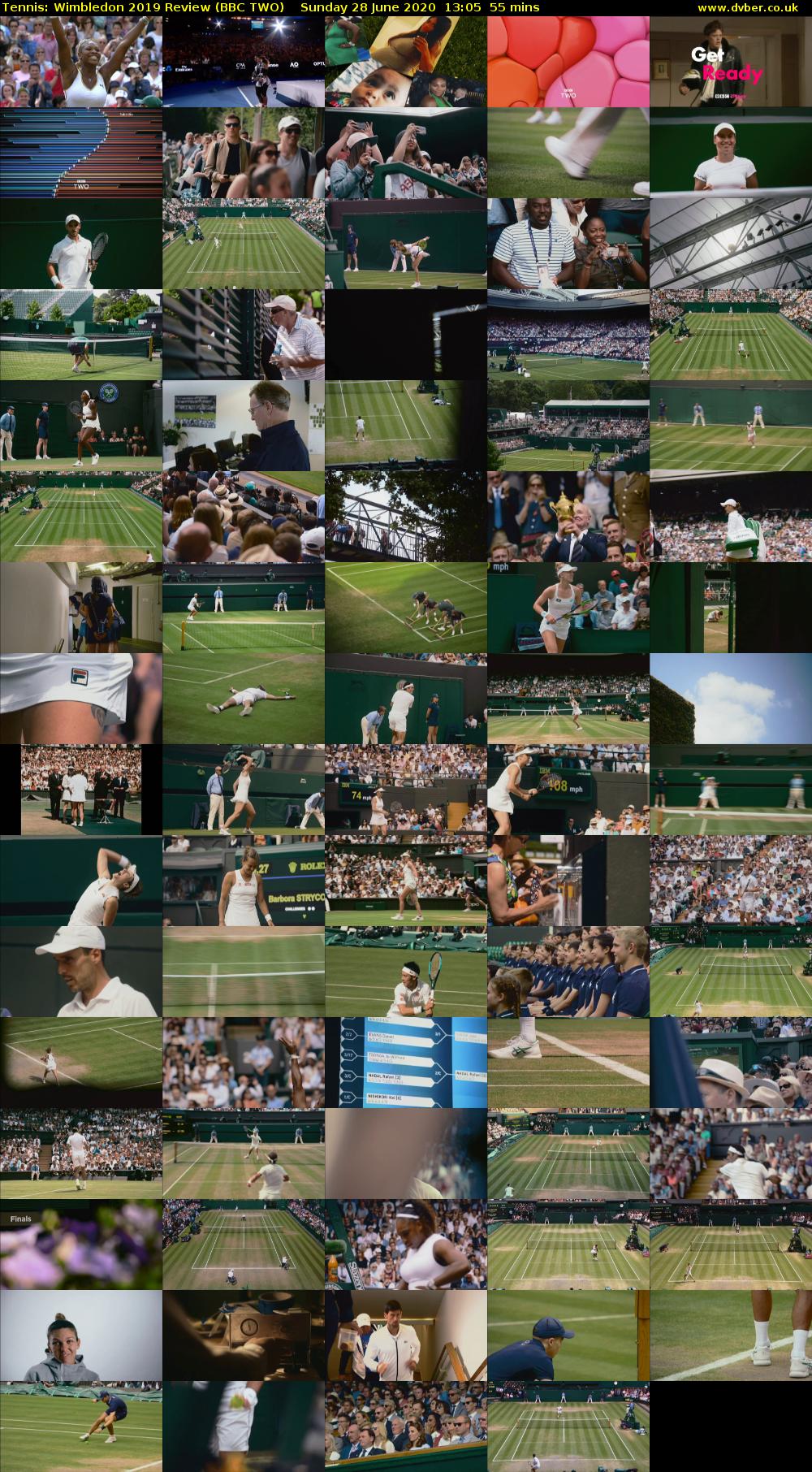 Tennis: Wimbledon 2019 Review (BBC TWO) Sunday 28 June 2020 13:05 - 14:00