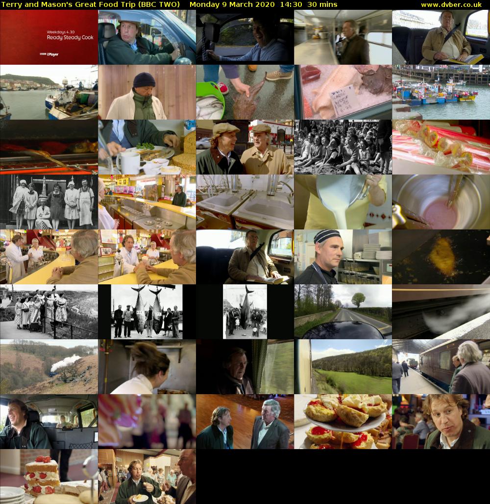 Terry and Mason's Great Food Trip (BBC TWO) Monday 9 March 2020 14:30 - 15:00
