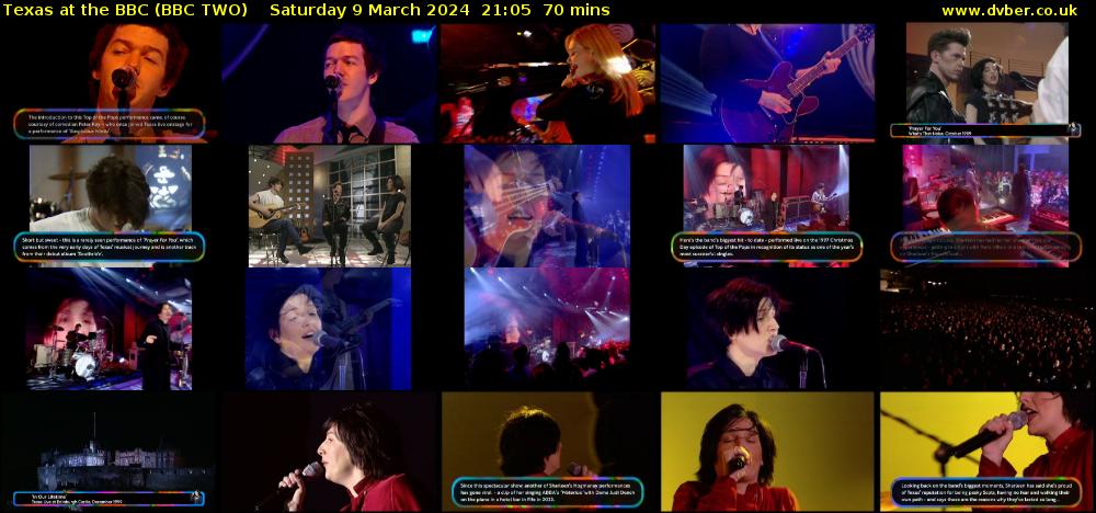Texas at the BBC (BBC TWO) Saturday 9 March 2024 21:05 - 22:15