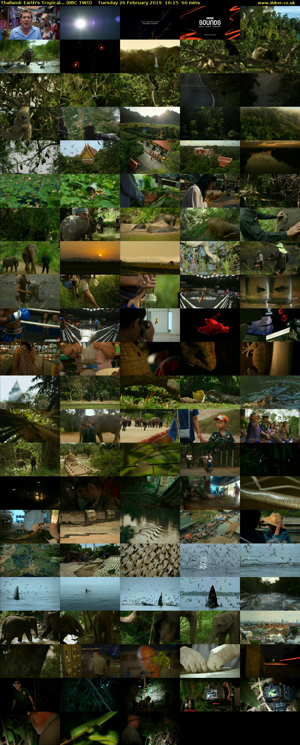 Thailand: Earth's Tropical... (BBC TWO) Tuesday 26 February 2019 16:15 - 17:15