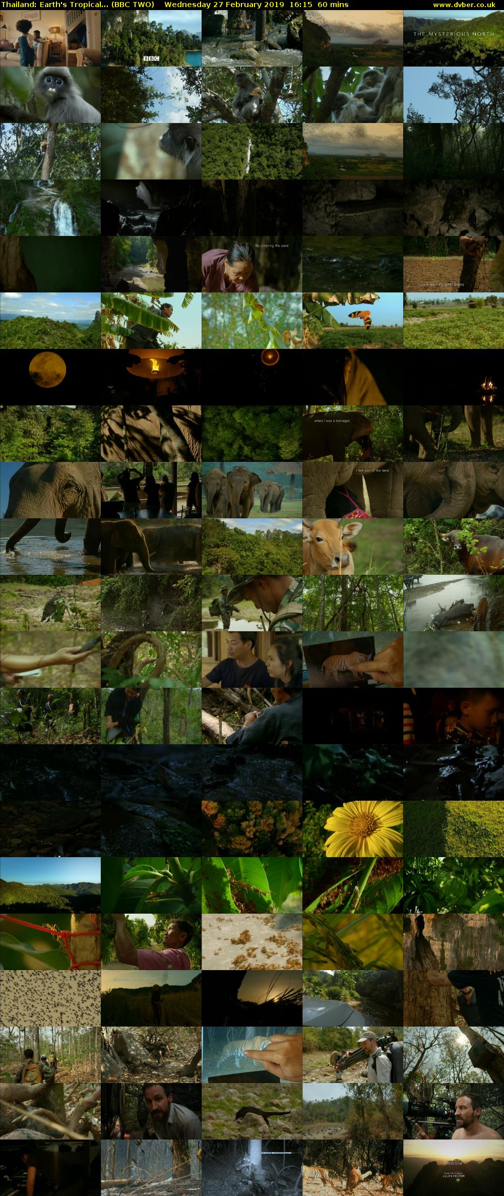 Thailand: Earth's Tropical... (BBC TWO) Wednesday 27 February 2019 16:15 - 17:15