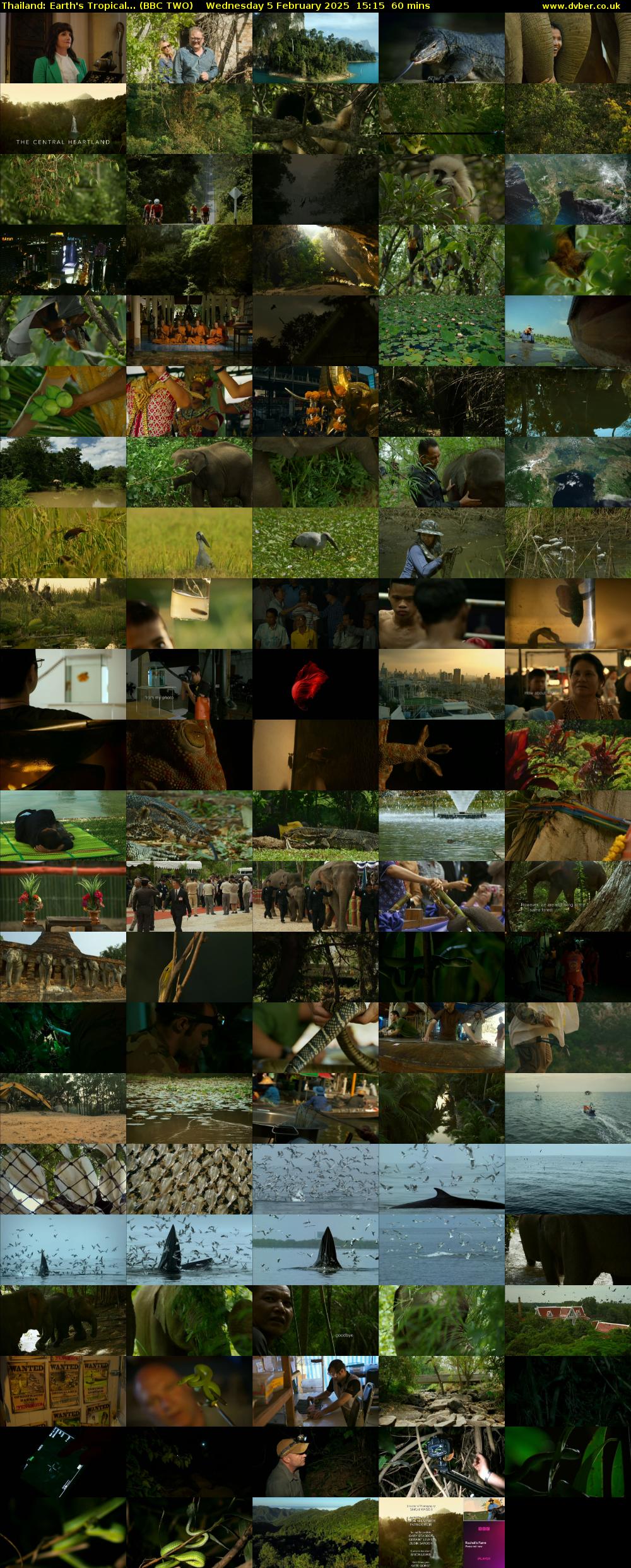 Thailand: Earth's Tropical... (BBC TWO) Wednesday 5 February 2025 15:15 - 16:15