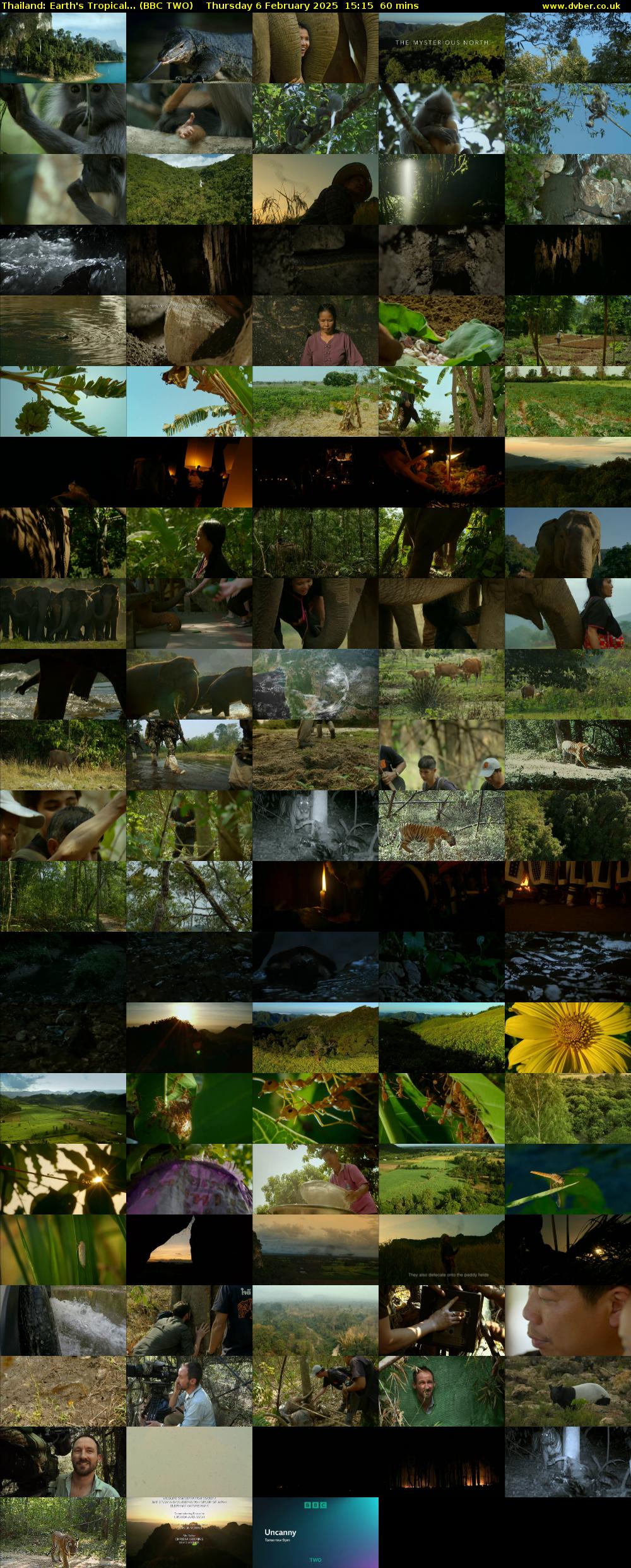 Thailand: Earth's Tropical... (BBC TWO) Thursday 6 February 2025 15:15 - 16:15