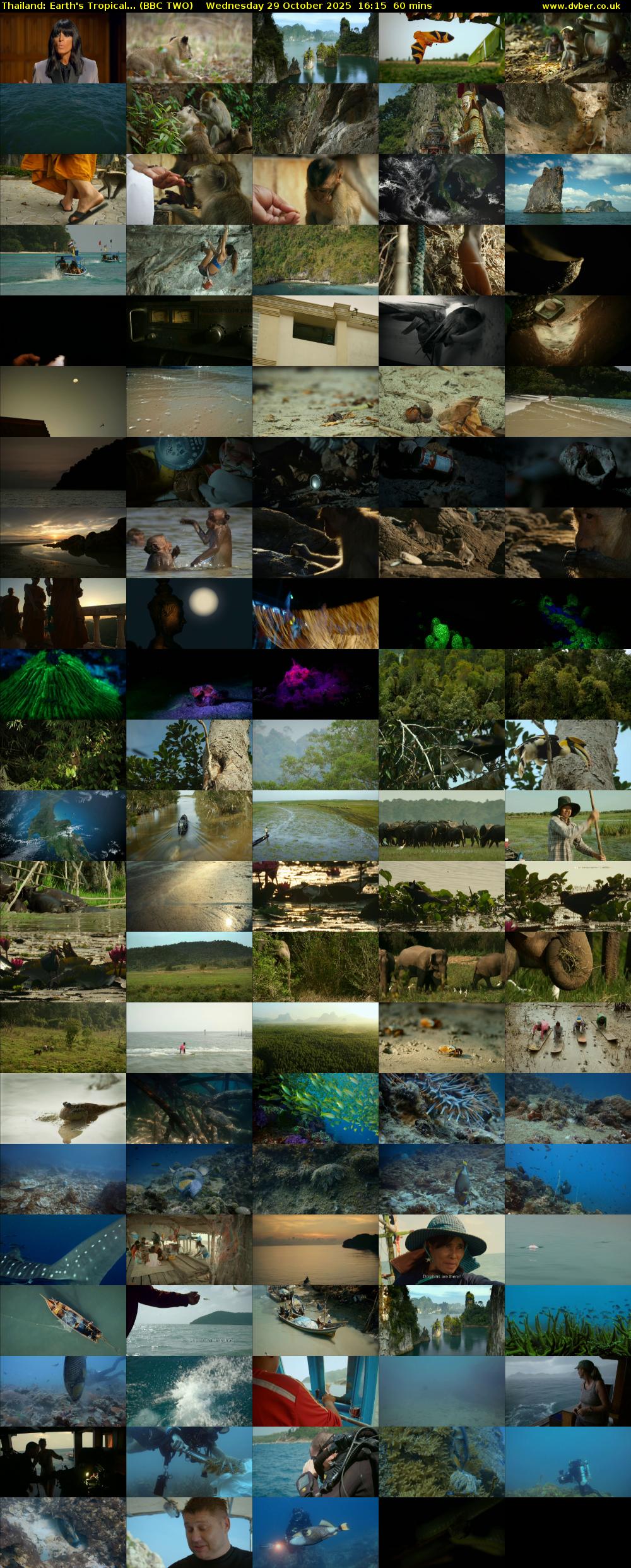 Thailand: Earth's Tropical... (BBC TWO) Wednesday 29 October 2025 16:15 - 17:15
