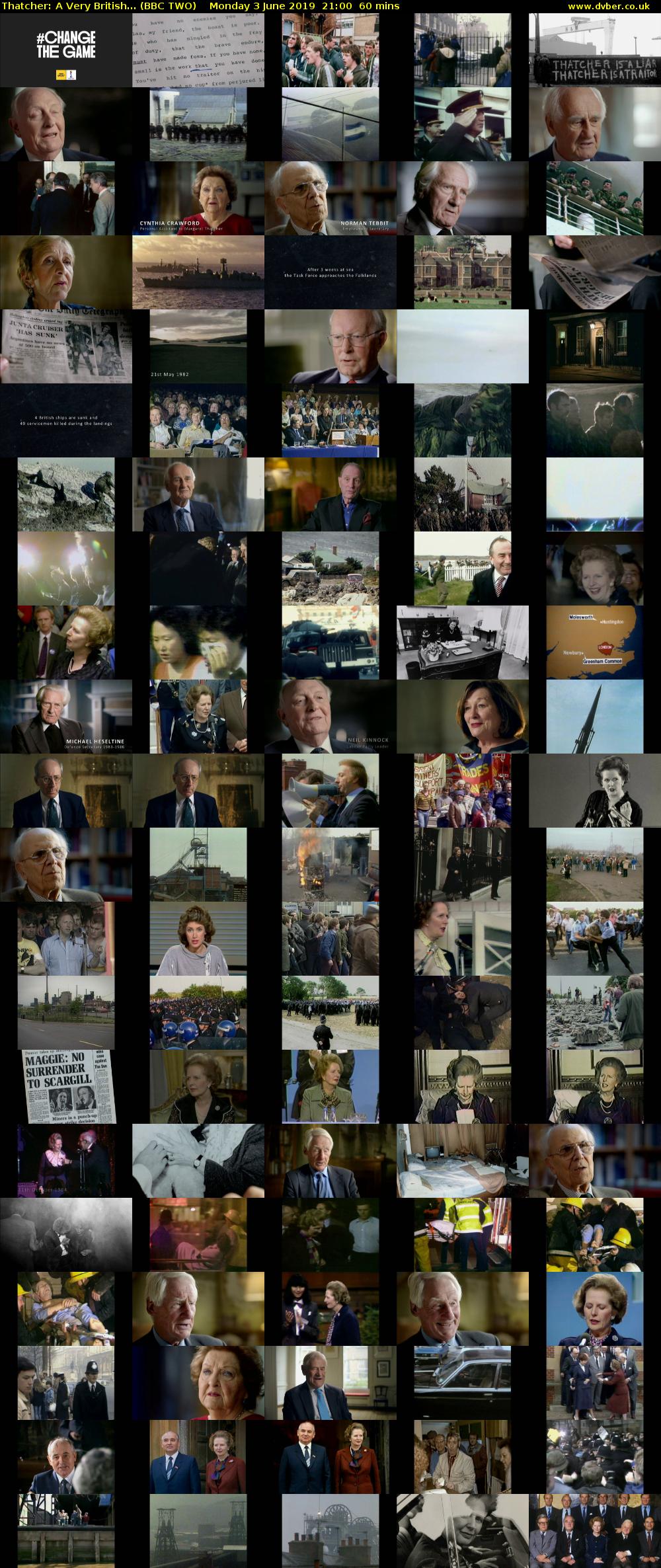 Thatcher: A Very British... (BBC TWO) Monday 3 June 2019 21:00 - 22:00