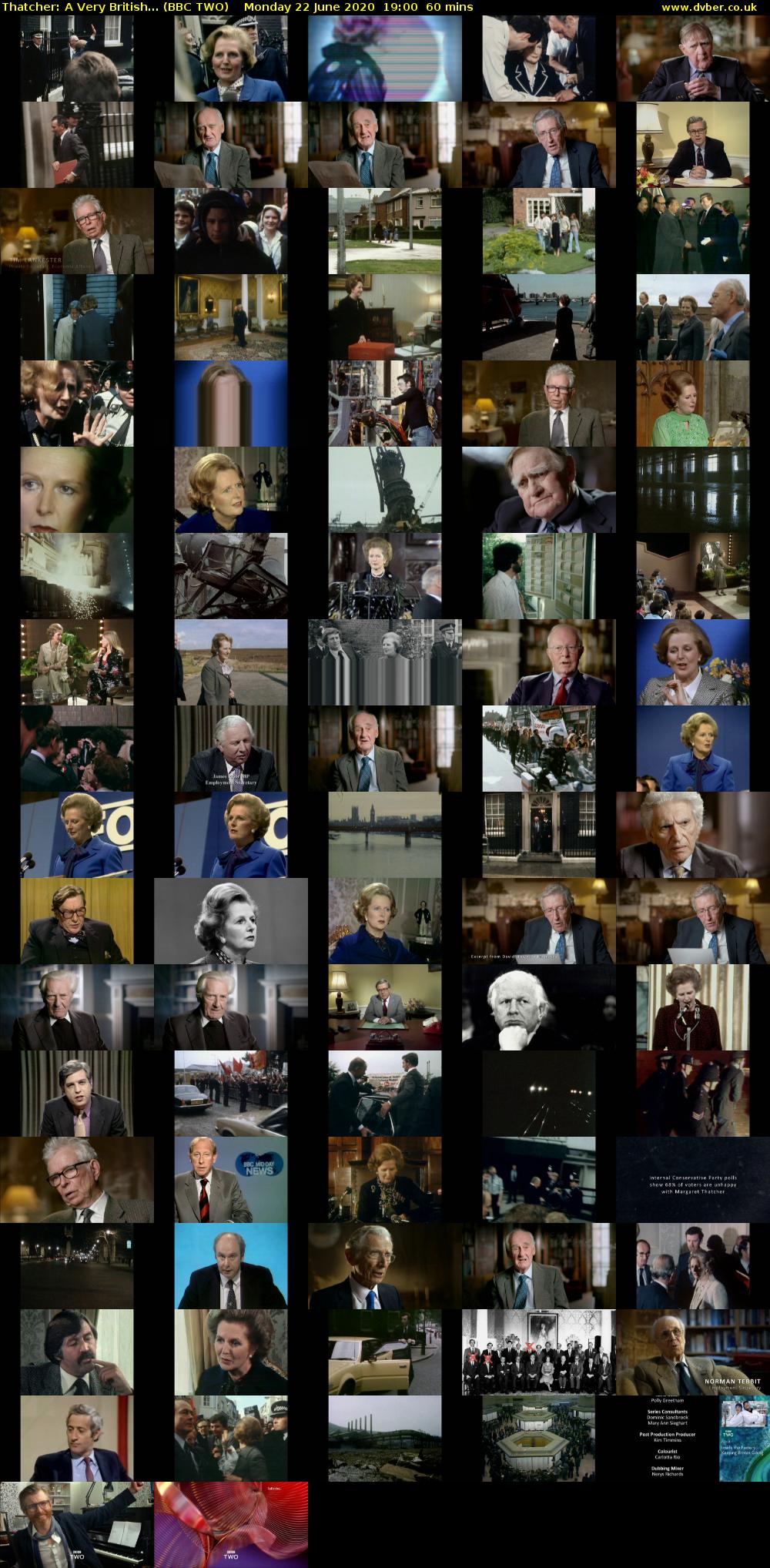 Thatcher: A Very British... (BBC TWO) Monday 22 June 2020 19:00 - 20:00