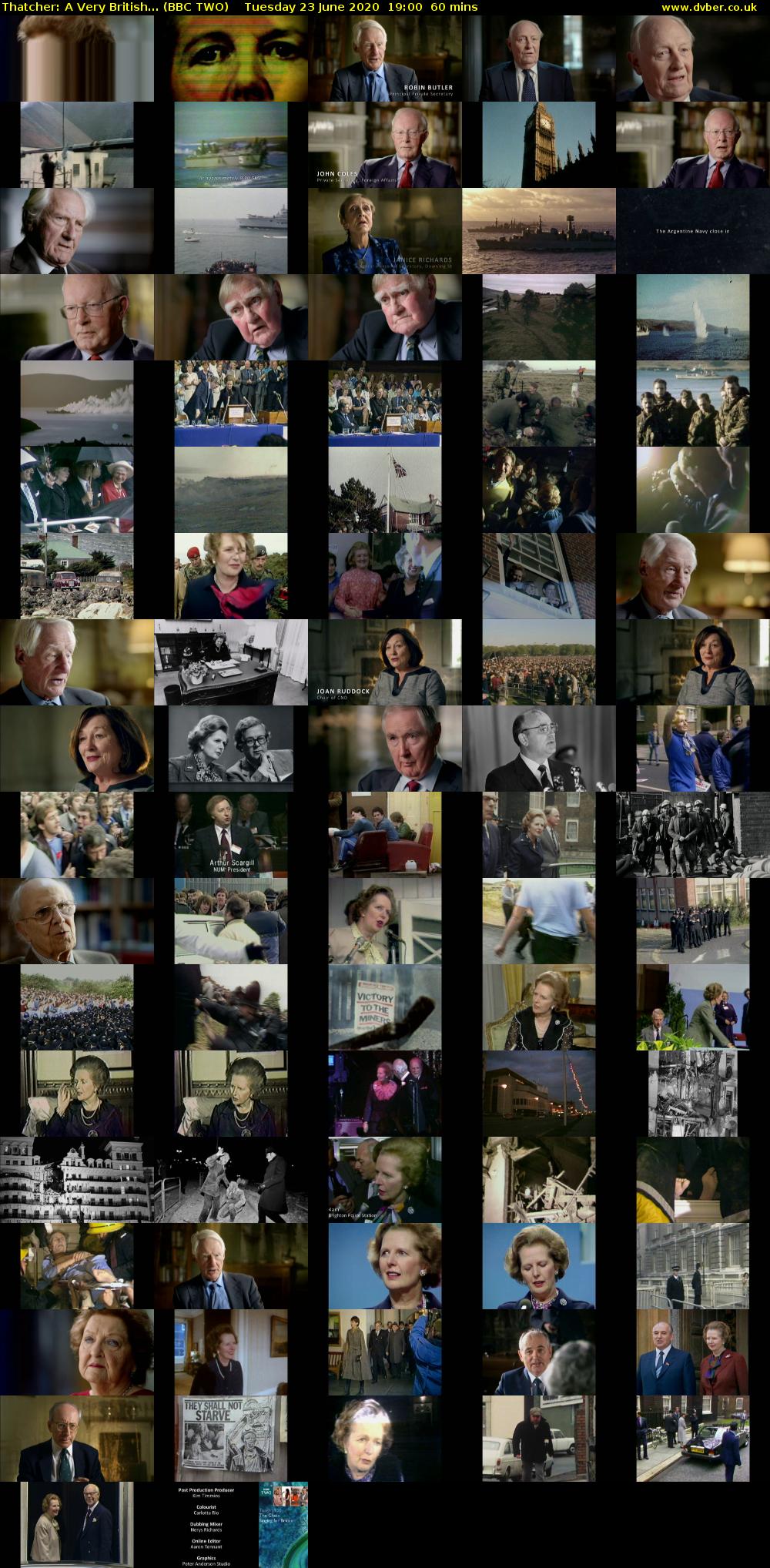 Thatcher: A Very British... (BBC TWO) Tuesday 23 June 2020 19:00 - 20:00