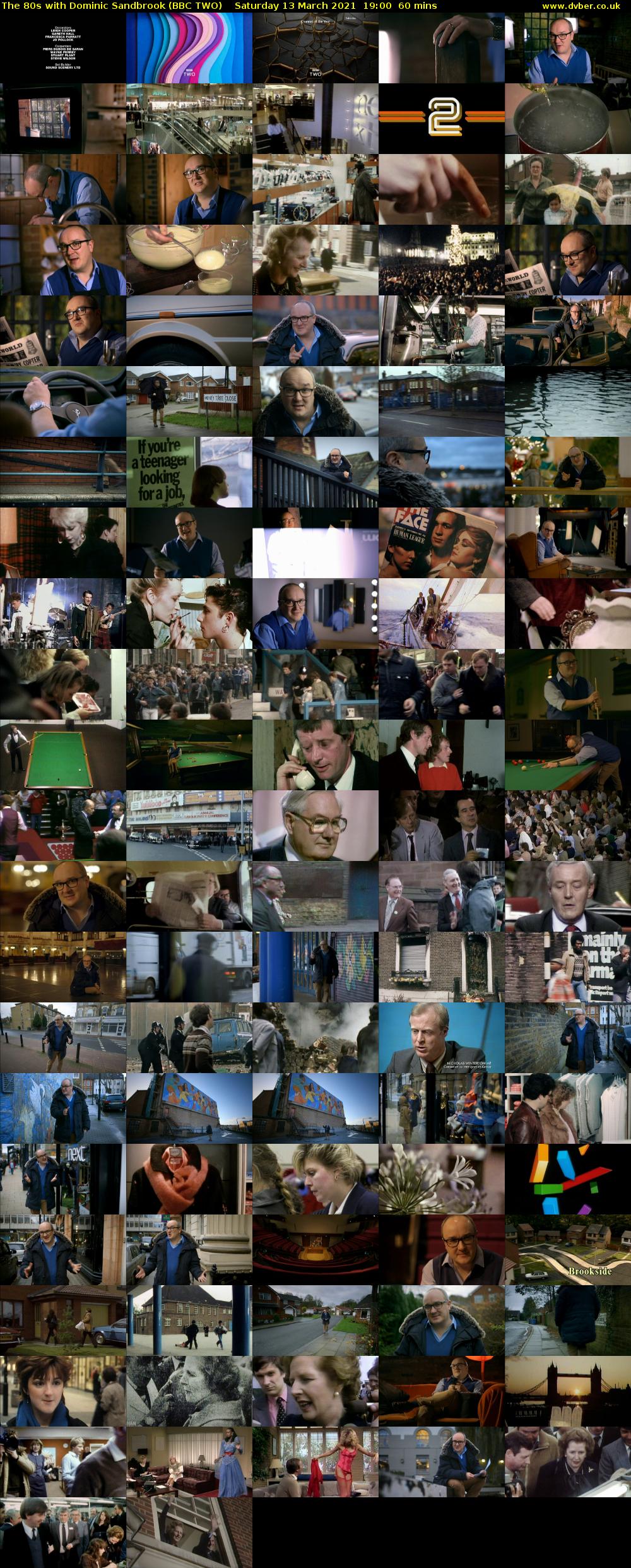 The 80s with Dominic Sandbrook (BBC TWO) Saturday 13 March 2021 19:00 - 20:00