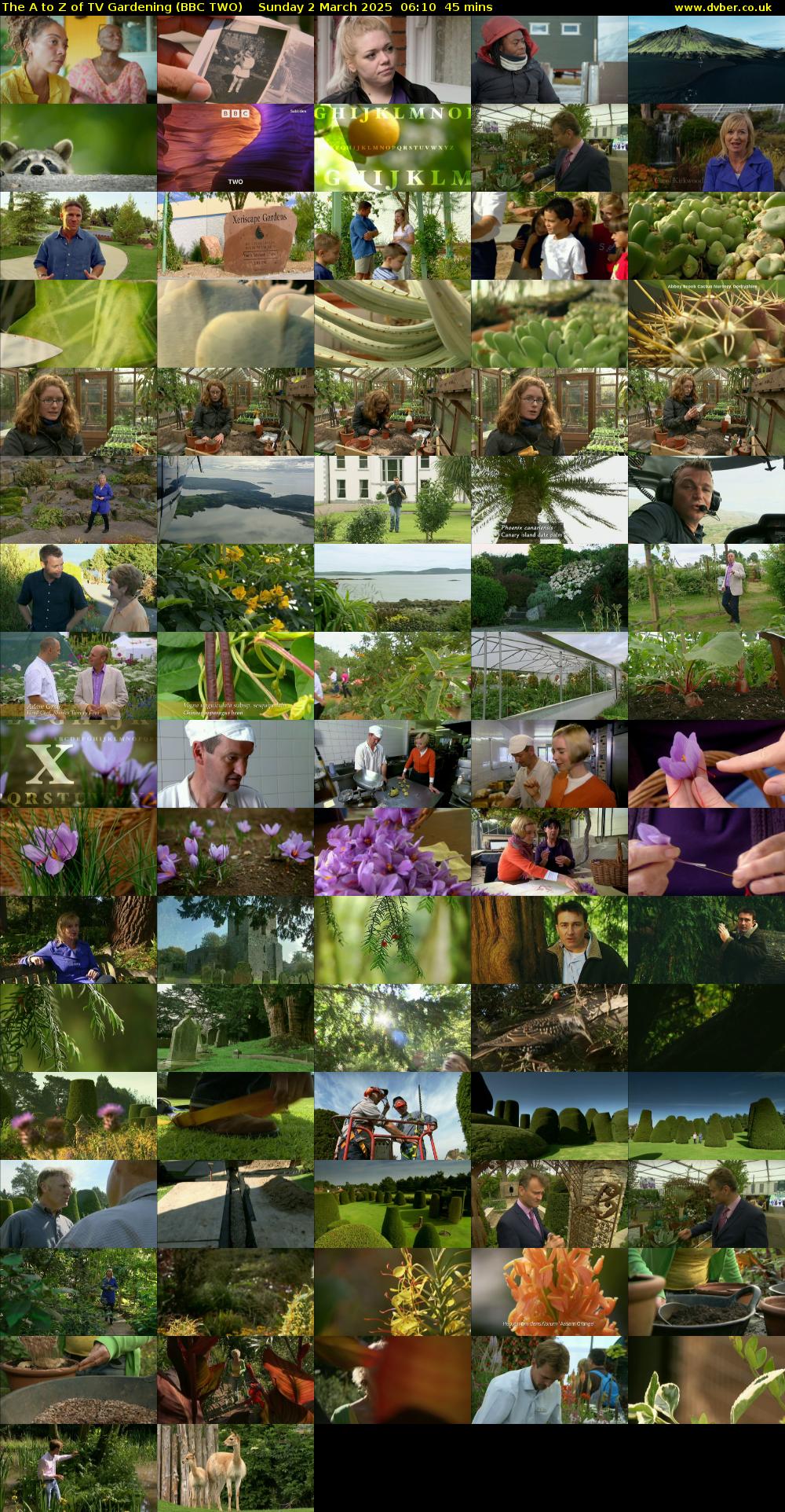The A to Z of TV Gardening (BBC TWO) Sunday 2 March 2025 06:10 - 06:55
