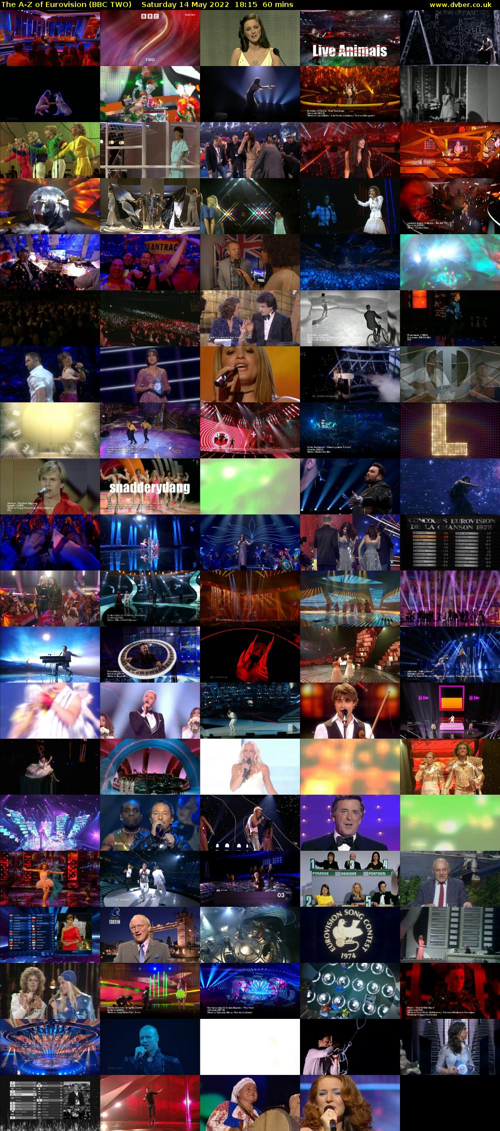 The A-Z of Eurovision (BBC TWO) Saturday 14 May 2022 18:15 - 19:15