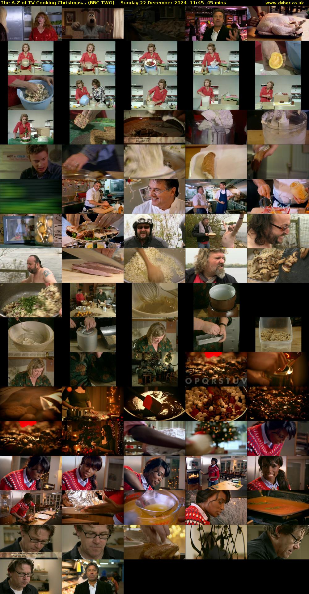 The A-Z of TV Cooking Christmas... (BBC TWO) Sunday 22 December 2024 11:45 - 12:30