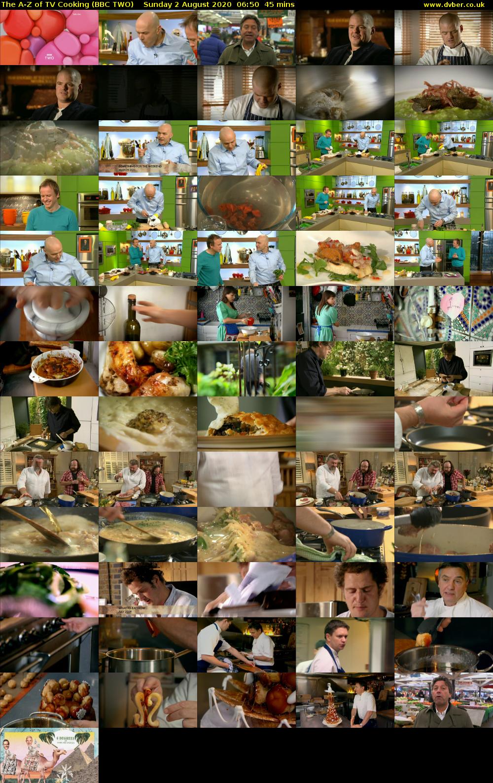 The A-Z of TV Cooking (BBC TWO) Sunday 2 August 2020 06:50 - 07:35