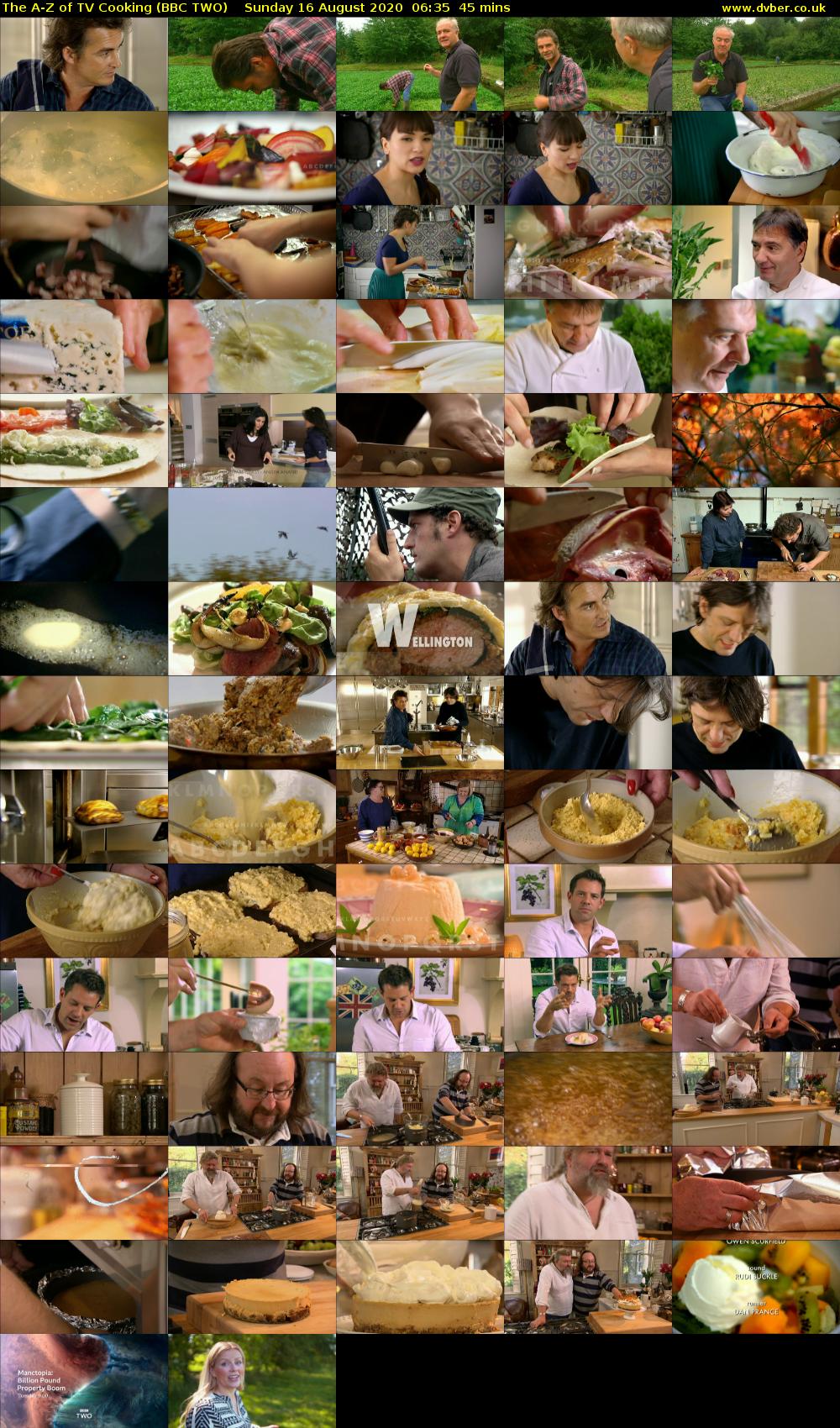 The A-Z of TV Cooking (BBC TWO) Sunday 16 August 2020 06:35 - 07:20