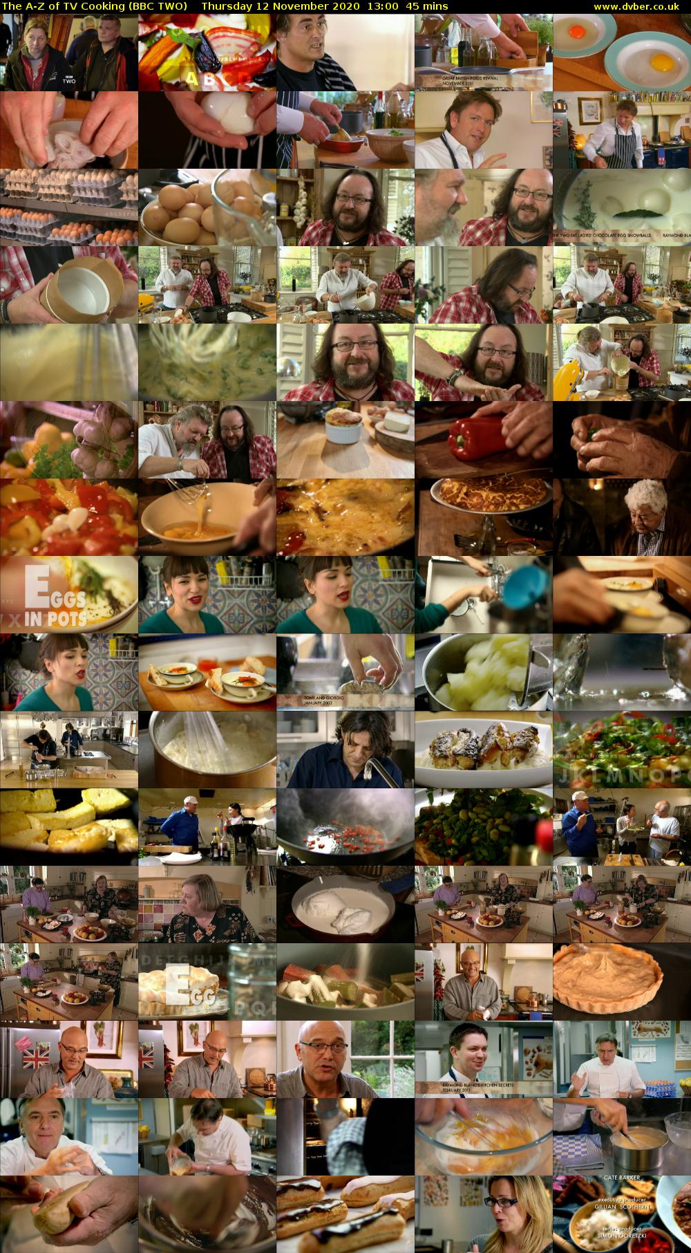 The A-Z of TV Cooking (BBC TWO) Thursday 12 November 2020 13:00 - 13:45