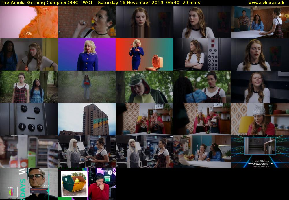The Amelia Gething Complex (BBC TWO) Saturday 16 November 2019 06:40 - 07:00