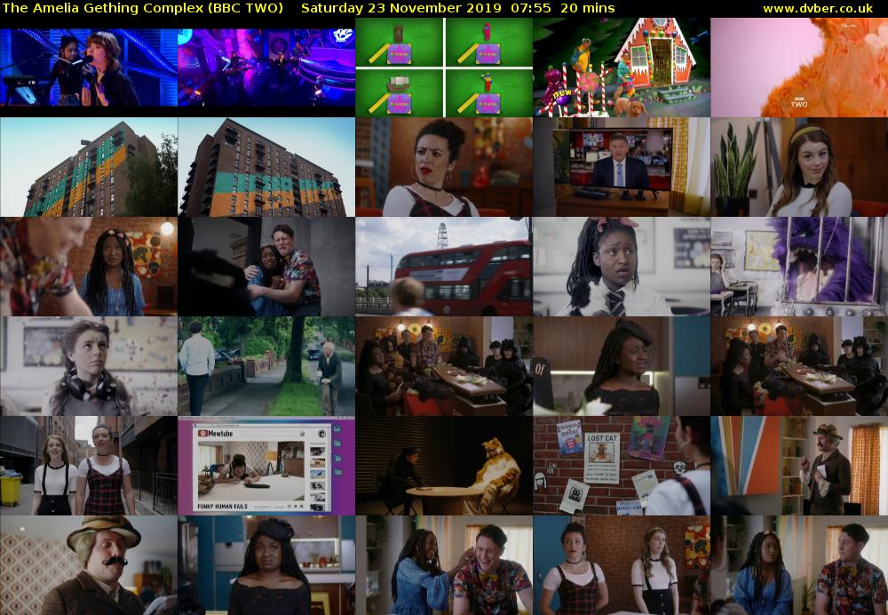 The Amelia Gething Complex (BBC TWO) Saturday 23 November 2019 07:55 - 08:15