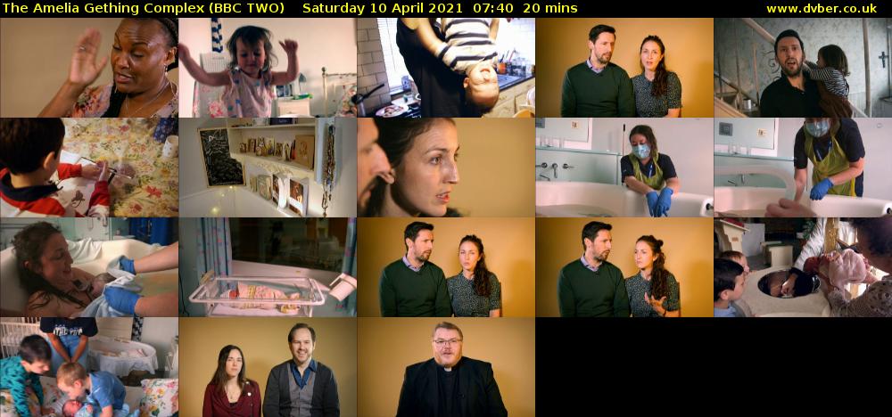 The Amelia Gething Complex (BBC TWO) Saturday 10 April 2021 07:40 - 08:00